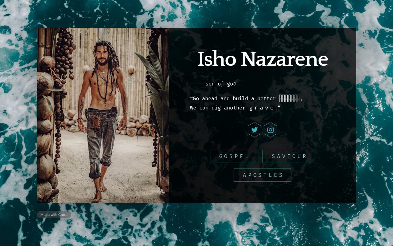 Carrd profile picture for @isho